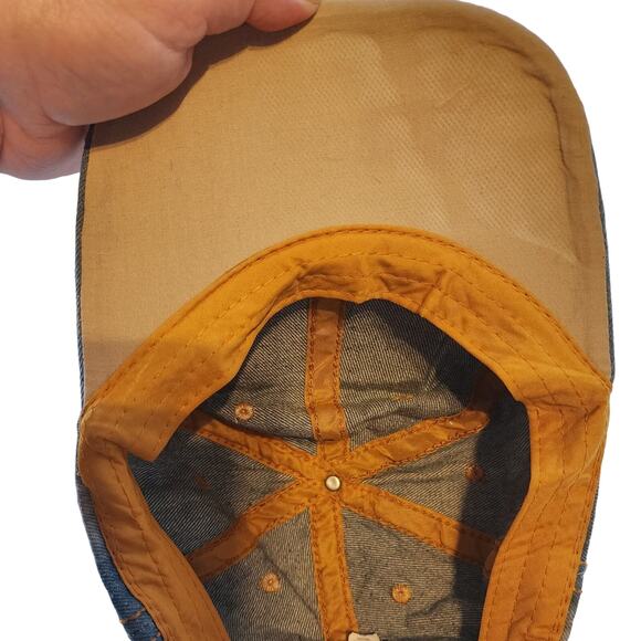 World of speed 90's Style Acid Wash USA Flag Cap with Rhinestones - Picture 4 of 5